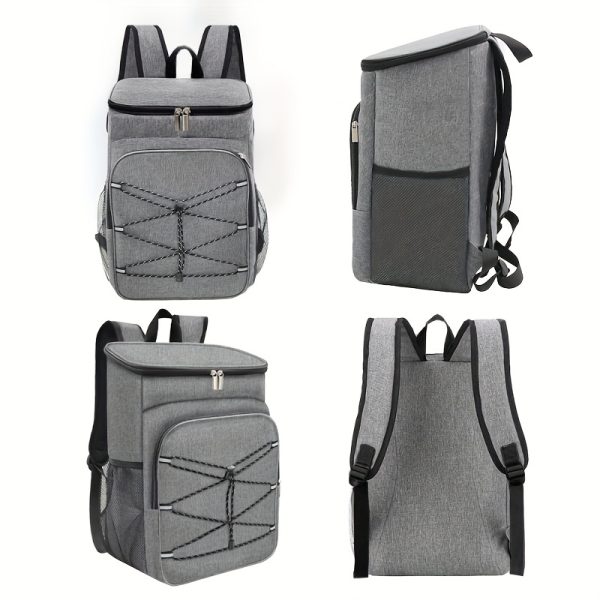 Large Capacity Durable Oxford Cloth Thermal Insulation Backpack, Portable Leak-Proof Insulated Bag, Ice Bag, Suitable for Schools, Canteens, Camping, Picnics, And Beaches, Youth And Workers for Home Kitchen Supplies