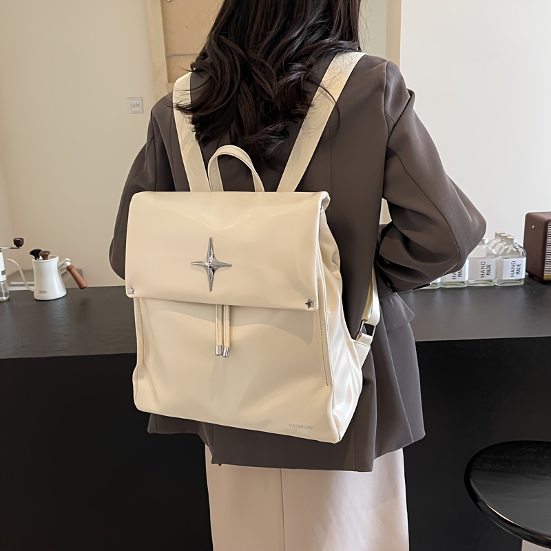 Four Large Capacity Backpack with Adjustable Shoulder Straps & Pull-String Closure - Soft Bookbag, Laptop Carrier Suitable for Commuting, Travel, College,, - Image 5
