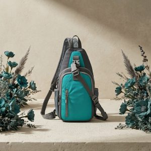 Women's Lightweight Diagonal Backpack with Adjustable Strap - Compact Nylon Bookbag Suitable for Daily Commute, Travel, & - Zipper Closure, Handu002FDry Cleanable - Casual Professional Bag (Multi-Color Options) - Image 7
