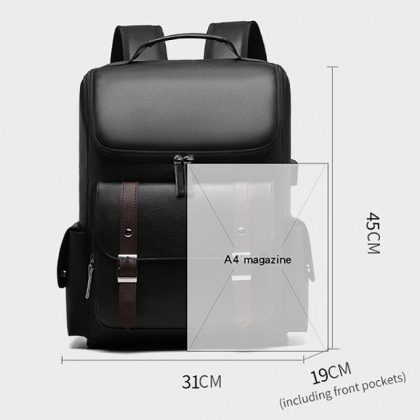 High Quality PU Laptop Backpack for Men and, 15-inch Computer Compartment 5.28-9.25gal Travel Backpack, Padded Air Mesh Straps Unisex Daypack for Spring Break Getaways& Casual Travel