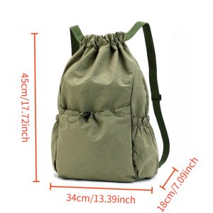 1pc Multi-Functional Women'S Backpack Single Shoulder Bag High-Quality Material Adjustable Shoulder Strap Foldable Space-Saving Outdoor Sports Fitness Large Capacity Lightweight Backpack Unisex Casual Travel Bag Book Bag Storage Bag Mountaineering B - Image 7