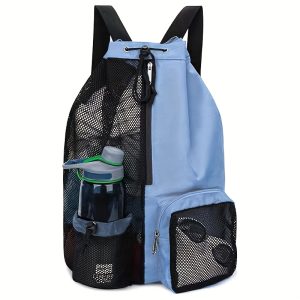 Swimming Backpack with Wet Pocket - Lightweight Gym Bag, Quick-Dry Swim Gear Organizer with Mesh Pocket for Pool, Travel, School - Water Sports Backpack for Men & Women, Swimming Accessories, Poolside Accessory, Adjustable Drawstrings - Image 6