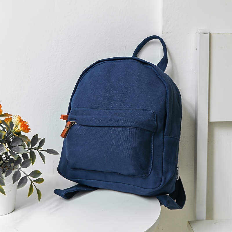1pc Casual Backpack with an Outer Zippered Pocket, Suitable for Outdoor Sports Storage, Commuting, And Travel Portability - Image 2